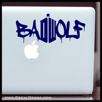 Bad Wolf DW graffiti from Doctor Who Vinyl Car/Laptop Decal