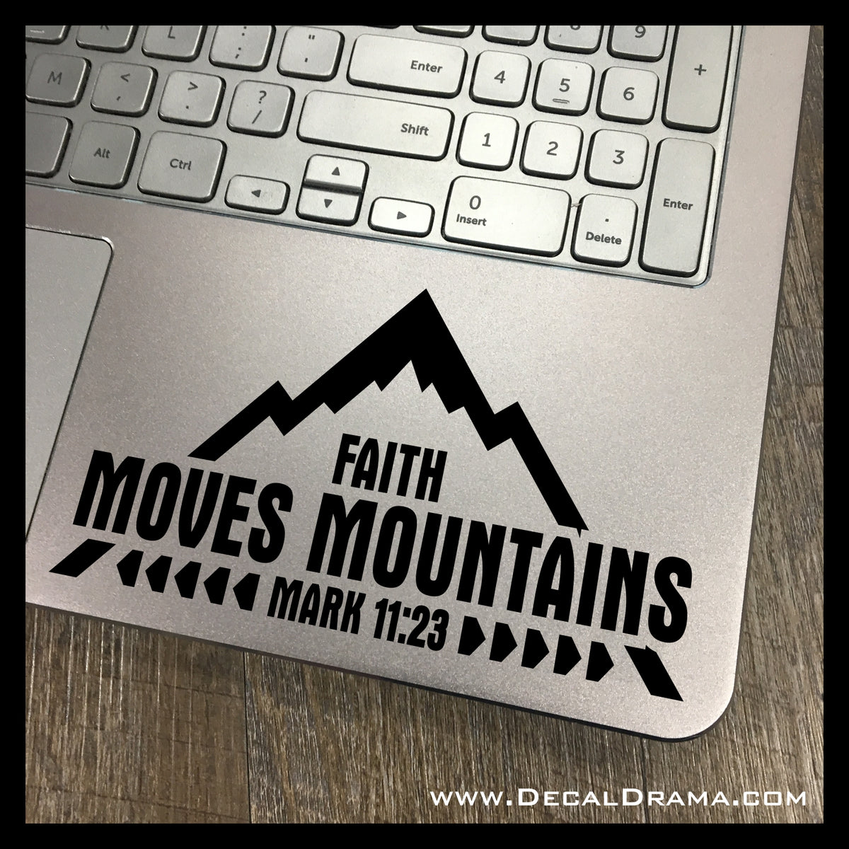 Faith Can Move Mountains 3 Bible Scripture Sticker