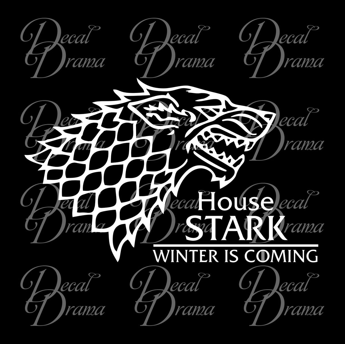 Stark Winter is Coming Direwolf Design Game of Thrones