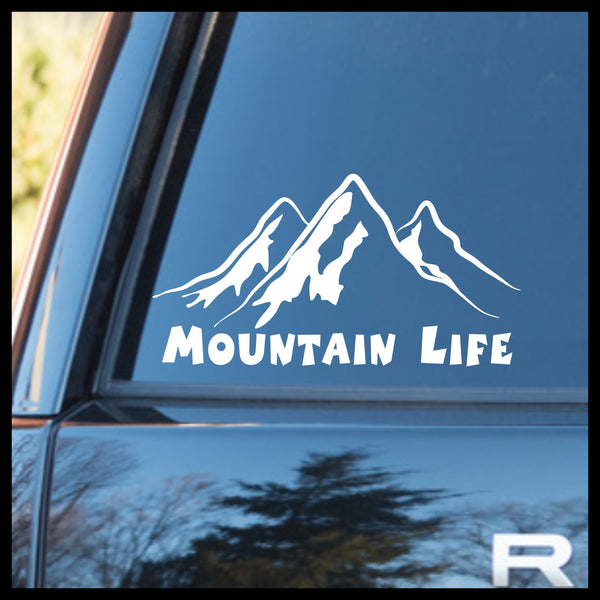 Mountain Life, Nature Calls Outdoor Motivation Vinyl Car/Laptop Decal