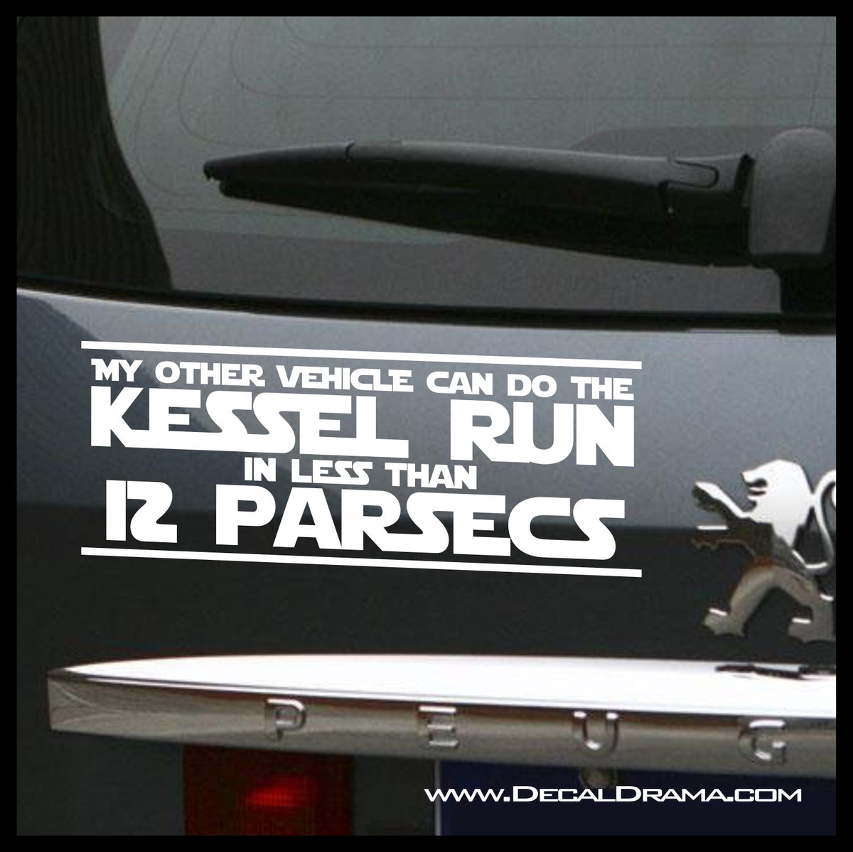Kessel Run In Less Then 12 Parsecs, Star Wars-Inspired Fan Art Vinyl D