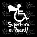 Superhero on Board! Vinyl Car/Laptop Decal