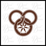 The Wheel and The Great Serpent, Wheel of Time-inspired Vinyl Car/Laptop Decal