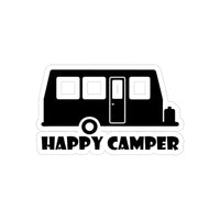 Happy Camper Travel Trailer, Die-Cut