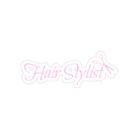 Hair Stylist with Shears, Die-Cut