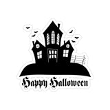 Haunted House Happy Halloween, Stickers, Die-Cut