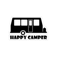 Happy Camper Travel Trailer, Die-Cut