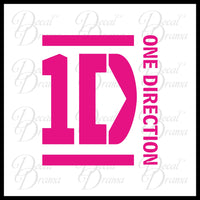1D One Direction, Directioner Vinyl Car/Laptop Decal