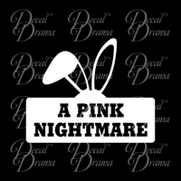 A Pink Nightmare, A Christmas Story-inspired Fan Art Vinyl Car/Laptop Decal