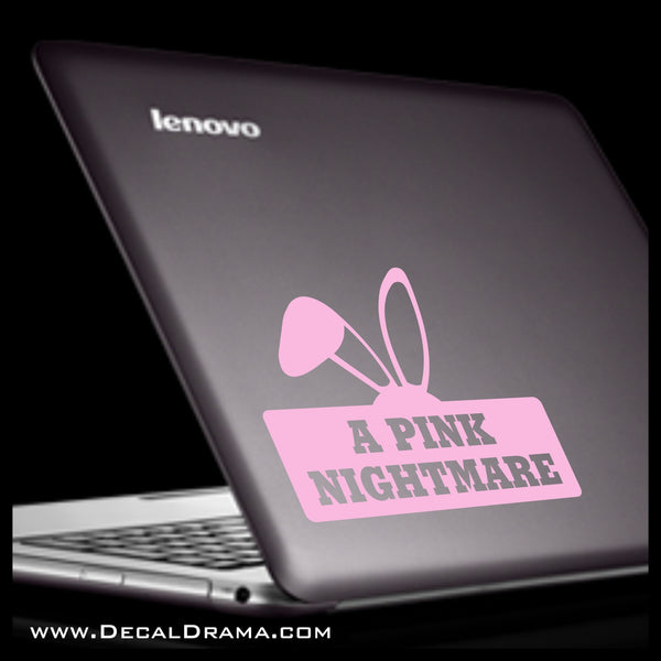 A Pink Nightmare, A Christmas Story-inspired Fan Art Vinyl Car/Laptop Decal