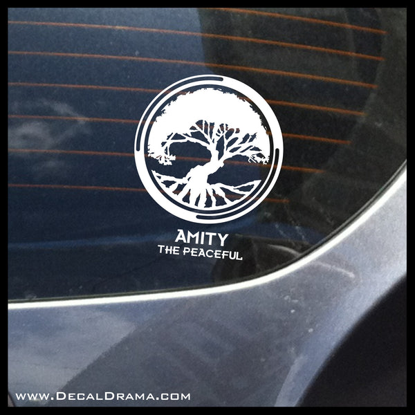 Amity the Peaceful, Divergent-inspired Fan Art Vinyl Car/Laptop Decal