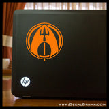 Aquaman emblem, DC Comics-inspired Justice League Fan Art Vinyl Car/Laptop Decal