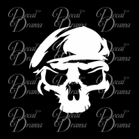 US Army Ranger Skull, United States Armed Forces Vinyl Car/Laptop Decal