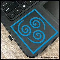 Air Element symbol, Avatar The Last Airbender-inspired Vinyl Car/Laptop Decal