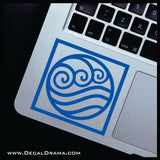 Water Element symbol, Avatar The Last Airbender-inspired Vinyl Car/Laptop Decal
