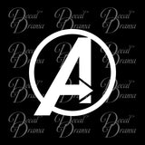 Avengers A emblem, Marvel Comics Avengers, Vinyl Car/Laptop Decal