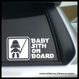 Baby Sith on Board, Star Wars-Inspired Fan Art Vinyl Decal