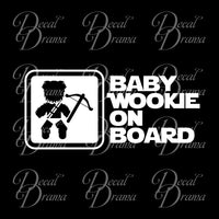 Baby Wookiee on Board, Star Wars-Inspired Fan Art Vinyl Decal