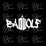 Bad Wolf DW graffiti from Doctor Who Vinyl Car/Laptop Decal