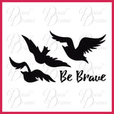 Be Brave, Tris' Ravens Tattoo, Divergent-inspired Fan Art Vinyl Car/Laptop Decal