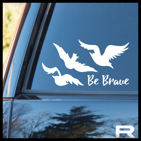 Be Brave, Tris' Ravens Tattoo, Divergent-inspired Fan Art Vinyl Car/Laptop Decal