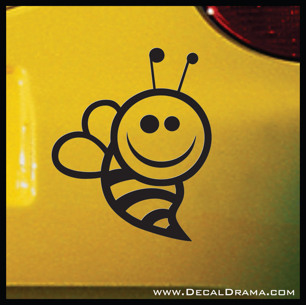 Bee Happy Bumblebee Vinyl Car/Laptop Decal