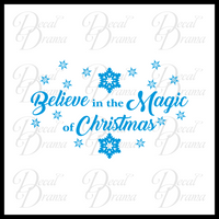 Believe in the Magic of Christmas Vinyl Wall Decal