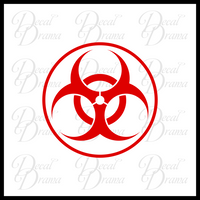 Biohazard symbol, Zombie Apocalypse Vinyl Car/Laptop Decal