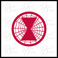 Black Widow Web emblem, Marvel Comics Avengers, Vinyl Car/Laptop Decal