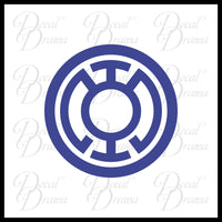 Blue Lantern Corps (Hope) emblem Vinyl Car/Laptop Decal