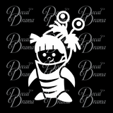 Boo in Monster Costume, Monsters Inc-inspired Vinyl Car/Laptop Decal