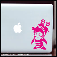 Boo in Monster Costume, Monsters Inc-inspired Vinyl Car/Laptop Decal