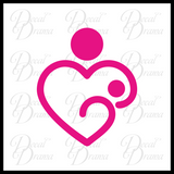 Breastfeeding Love Mother and Child Vinyl Car/Laptop Decal
