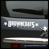 Browncoats Unite! Firefly-inspired Vinyl Car/Laptop Decal