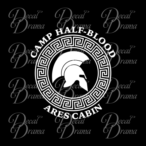 Camp Half-Blood Ares Cabin, Percy Jackson-inspired Fan Art Vinyl Car/L –  Decal Drama