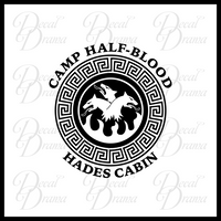 Camp Half-Blood Hades Cabin, Percy Jackson-inspired Fan Art Vinyl Deca –  Decal Drama