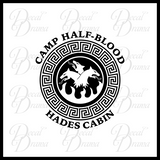 Camp Half-Blood Hades Cabin, Percy Jackson-inspired Fan Art Vinyl Decal