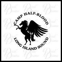 Camp Half-Blood Pegasus logo, Percy Jackson-inspired Fan Art Vinyl Car/Laptop Decal