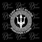 Camp Half-Blood Poseidon Cabin, Percy Jackson-inspired Fan Art Vinyl Car/Laptop Decal