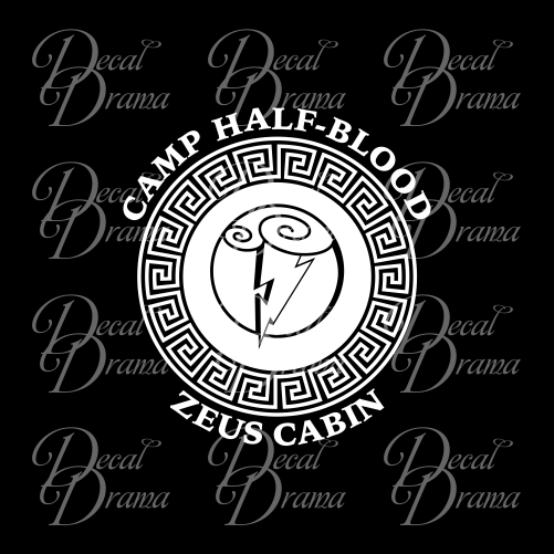 Camp Half-Blood Zeus Cabin, Percy Jackson-inspired Fan Art Vinyl Car/L –  Decal Drama