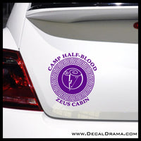 Camp Half-Blood Zeus Cabin, Percy Jackson-inspired Fan Art Vinyl Car/Laptop Decal