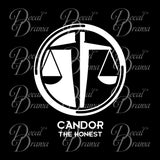 Candor the Honest, Divergent-inspired Fan Art Vinyl Car/Laptop Decal