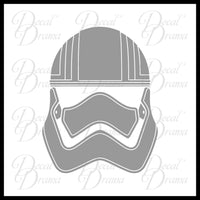 Captain Phasma Helmet, Star Wars-Inspired Fan Art Vinyl Decal