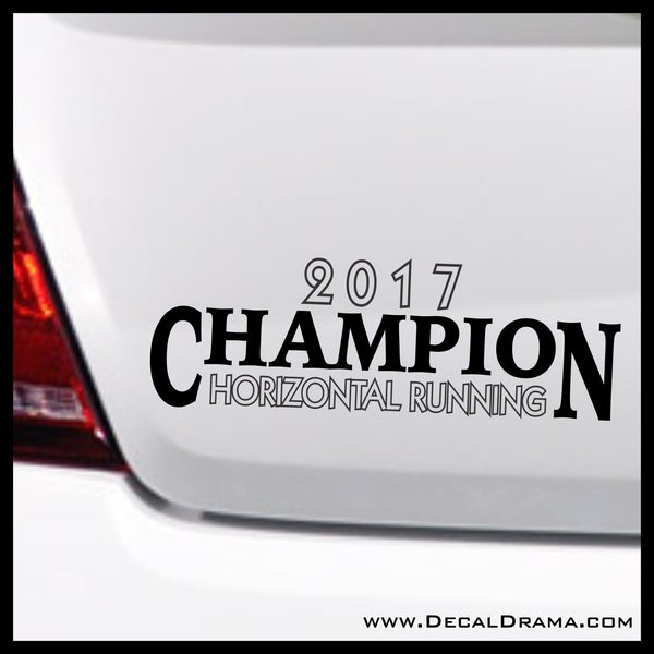 Champion Horizontal Runner, Pitch Perfect-inspired Vinyl Car/Laptop Decal