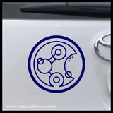 Geronimo in Circle Gallifreyan Doctor Who-inspired Fan Art Vinyl Car/Laptop Decal