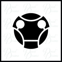 Cyberman face inspired by Doctor Who Vinyl Car/Laptop Decal