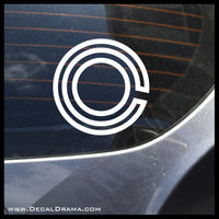 Cyborg Eye emblem, DC Comics-inspired Justice League Fan Art Vinyl Car/Laptop Decal