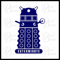 Dalek Exterminate inspired by Doctor Who Vinyl Car/Laptop Decal