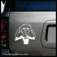 Danny Phantom Flexing, TV series Fan Art Vinyl Car/Laptop Decal