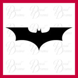 Dark Knight Batman emblem, DC Comics-inspired Justice League Fan Art Vinyl Car/Laptop Decal
